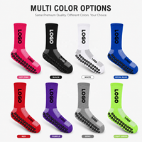 Chaussettes de football personnalisées pour jeunes, antidérapantes, en coton tricoté, avec logo OEM, faible MOQ, pour l'entraînement de football