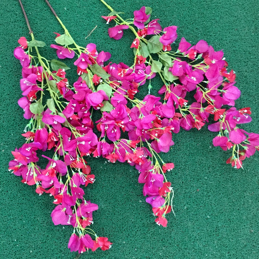 3 branches purple bougainvillea