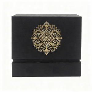 Cajas de Embalaje para Velas Negras Mate con Impresión de Logotipo Personalizado, Cajas Rígidas Cuadradas para Velas, Embalaje de Caja de Regalo Personalizado para Velas - Product Image 2