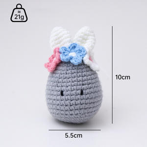 Nouvelle Tendance Transfrontalière : Sac Bandoulière Tortue en Peluche Courte au Crochet Fait Main, Modèle <span class=keywords><strong>Poupée</strong></span> en Fil Finie, avec Motif Rose et Pot de Plante - Product Image 1