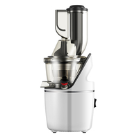 Huishoudelijke automatische slow citruspers, elektrische sapcentrifuge met omkeerfunctie, grote opening, koudgeperste sapcentrifuge