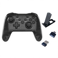 Manette de jeu sans fil multiplateforme, gyroscope 6 axes, double vibration pour Switch, PS3, PC, Smart TV Box