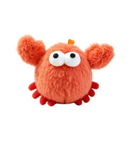 Jouet en peluche pour chat, imitation crabe homard, avec herbe à chat et clochette, durable, pour l'auto-entretenement, poupée pour animal de compagnie