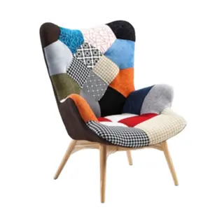 Hot Sale Hotel Lobby Sofa <strong>Chair</strong> <strong>Patchwork</strong> Single Seater Relaxing Sofa <strong>Chair</strong> Living Room Leisure <strong>Chairs</strong> - Product Image 1