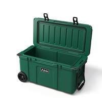 Glacière isotherme AHIC 70QT personnalisable avec logo, en plastique rotomoulé, avec roulettes, pour voiture et camping en extérieur