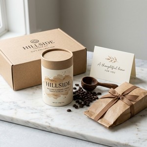 Boîte cylindrique ronde hermétique en papier kraft écologique pour l'emballage de grains de café torréfiés, logo personnalisé, vente en gros - Product Image 1