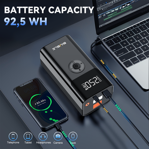 Batterie externe multi-systèmes 4500A professionnelle pour gonflage de pneus et démarrage d'urgence, personnalisée et étanche pour motos – Direct Usine OEM - Product Image 2