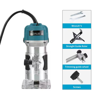 Fresadora de Madera de 800W, Fresadora de Palma para Bricolaje, Herramientas de Carpintería