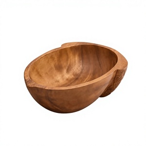 Bol à salade de style coréen, écologique, pour la décoration de table, passe au lave-vaisselle, réutilisable, fait main, bols de service alimentaire, décoration de la maison - Product Image 1