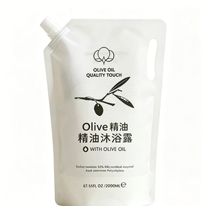 Bolsa con Boquilla para Gel de Ducha, Jabón Líquido Recargable, Envase Cosmético para Cuidado Corporal, 500ml 1L, Fabricante OEM Personalizado - Product Image 3