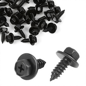 Tornillos autorroscantes de cabeza hexagonal de 6x17 mm de acero con rosca a la derecha para fijaciones de guardabarros y parachoques de Toyota y Lexus - Product Image 2