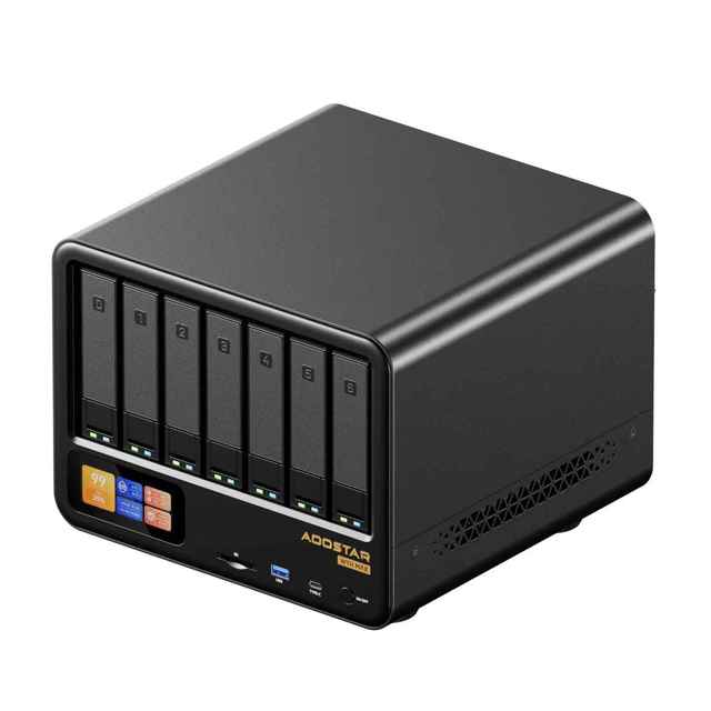 7-Bay Desktop NAS Server with AMD 8845HS CPU Fast Shipping Nas Storage in Stock