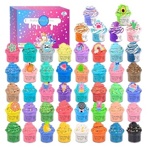 Pâte à modeler en plastique effet beurre pêche, slime nuageux, colle crémeuse moelleuse, style ramen, aspect coton, 24 couleurs pour enfants - Product Image 4