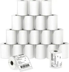 4X6 Thermal Direct Blank Roll Barcode-Etiketten aufkleber Thermo aufkleber Papier Versand etikett