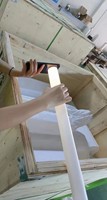Tube en PTFE blanc résistant à la corrosion et aux hautes températures, traitement personnalisé disponible