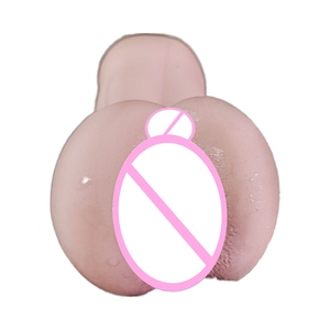 Xiaozizi Yellowish Pink TPE <b>Realistic</b> Big <b>Butt</b> Channel Double Point Yin Buttock Inverted Mold Airplane Cup Toy Men 100% - Product Image 2