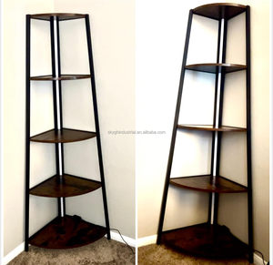 Tùy chỉnh Led gỗ hiển thị góc đứng kim Loại tủ phòng khách phòng ngủ Acrylic thép cuốn sách đồ chơi <span class=keywords><strong>CURIO</strong></span> tường khung cửa hàng sử dụng - Product Image 5