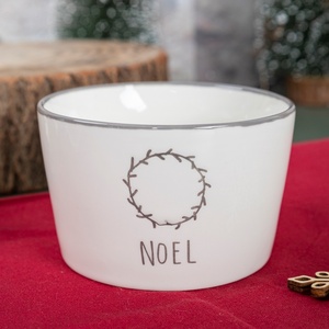 Vente en gros de bol à riz et à collation en céramique de 11cm avec décoration de Noël Tasses en céramique élégantes - Product Image 3