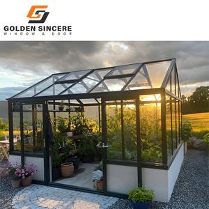 GS Brick Wall Glass Room Sunroom avec cadre en aluminium pour des espaces de vie extérieurs confortables - Product Image 6