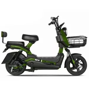 2024 gran oferta China bicicleta eléctrica 3 velocidades 48V batería de plomo ácido 350W 14 pulgadas ciudad e-bike bicicleta eléctrica