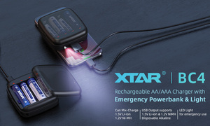 4 cái/bộ Li ion đống có thể sạc lại AAA 1.5V Avec chargeur Lithium Ion 1.5V AA và AAA có thể sạc lại pin với bộ sạc - Product Image 5