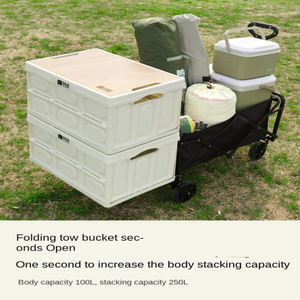 Chariot de camping Explorer pour <span class=keywords><strong>enfants</strong></span>, petit chariot pliable pour le camping, chariot de pique-nique en tissu Oxford pour l'extérieur - Product Image 3