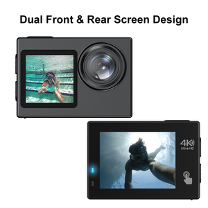 กล้องกีฬา CAM-13 4K พร้อมเซ็นเซอร์ CMOS และรองรับไมโครเอสดี กล้องวีล็อกกันน้ำกันกระแทก - Product Image 5