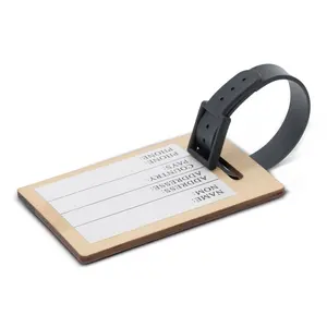 ป้ายติดกระเป๋าเดินทางไม้ไผ่ อุปกรณ์ส่วนตัวแบบปรับแต่งได้ - Product Image 1