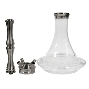 Ensemble de chicha russe détachable de haute qualité, nouveau style luxueux, design personnalisé, verre givré, boîte en acier inoxydable - Product Image 1