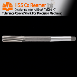 รีมเมอร์ HSS Co รุ่น TA1204 ความคลาดเคลื่อน H7 ก้านทรงกรวย สำหรับงานกลึงความแม่นยำสูง - Product Image 3