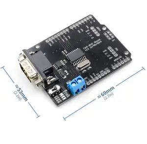 Module d'extension de la carte de blindage du bus MCP2515, interface SPI, connecteur Sub-D standard à 9 broches, DC 5-12V, 1 jeu