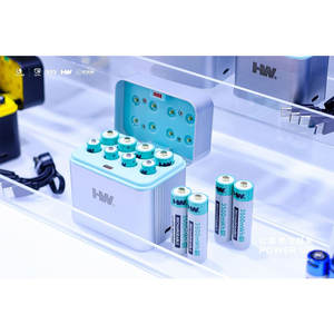 1.5V 8個1200mWh AAA充電式リチウムイオン電池セット8ベイスマート充電器ボックスキット - Product Image 2