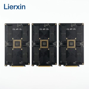 Lierxin LEX-CXL-MEM-V25ความเร็วสูง CXL 2.0ขยายช่องเก็บหน่วยความจำ PCB Ai Server PCIe Gen5 HDI any-Layer enig + Selective HARD - Product Image 1