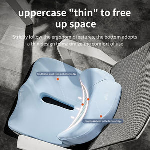 Cojín para silla de oficina Beezin, espuma viscoelástica de alta densidad con infusión de Gel, almohadas lumbares ortopédicas de espuma viscoelástica de PU, cojines para asiento - Product Image 2