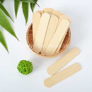 ไม้เสียบอาหารทำจากไม้ไผ่ ขนาด 93*20*2.5 มม. สำหรับผลไม้เคลือบน้ำตาล ใช้แล้วทิ้ง เหมาะสำหรับพ่อค้าแม่ค้าริมทางและการใช้งานเชิงพาณิชย์ - Product Image 1