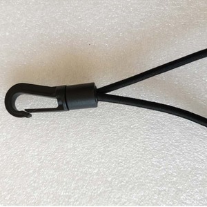 Black Plastic <b>Guy</b> <b>Rope</b> With 3 Hooks 30 Cm For Outdoor Gear Bundling And Securing Universal Use All Seasons - Product Image 2
