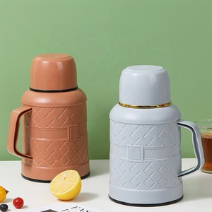 Flacons à <span class=keywords><strong>vide</strong></span> portables de grande capacité 1L et thermos réservoir intérieur en verre en plastique bouilloire à eau chaude bouteille théières avec poignée - Product Image 5