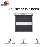 Portes roulantes automatiques en PVC haute vitesse avec prise en charge du contrôle d'accès par lecture de carte, mot de passe et reconnaissance faciale