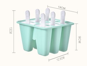 Tự làm sáng tạo hộ gia đình Silicone Kem khuôn tái sử dụng ICE-Lolly khuôn BPA miễn phí dễ dàng phát hành Popsicle khuôn - Product Image 3
