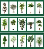 Plante artificielle en pot de 2 m de long pour le salon, palmier artificiel, olive, bambou, bananier, arbres artificiels
