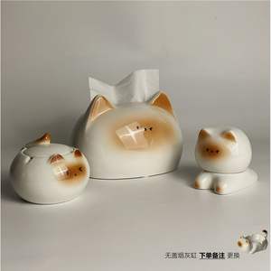 Disegno creativo del fumetto posacenere del <span class=keywords><strong>gatto</strong></span> High-End personalizzato Logo di vetro attrezzature da fumo in ceramica prezzo all'ingrosso - Product Image 1