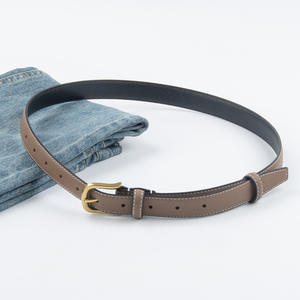 أحدث تصاميم مشابك الذهب لحزام جلد الماشية جودة عالية فاخر جلد طبيعي ملون حزام الجينز الزخرفي للنساء مشبك مخصص - Product Image 4