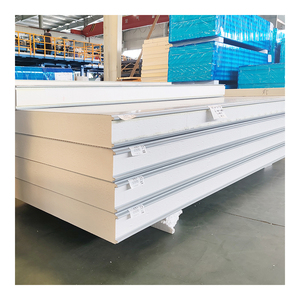 Nouveau panneau sandwich en polyuréthane pour la construction, pour les murs extérieurs, ignifuge, pour les hôtels, les ateliers, les chambres froides, les maisons - Product Image 5