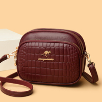 Mini portefeuille multi-compartiments pour femme avec chaîne, sac bandoulière, sac de rangement pour clés, sac à bandoulière en cuir PU pour femme