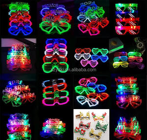 Gafas de luz fría LED EL, suministros de decoración de boda de Navidad, nuevos favores de fiesta de Halloween, novedades para fiestas, decoraciones para fiestas - Product Image 4
