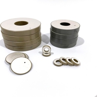 Cincin keramik piezoelektrik bahan PZT 50*17*5mm untuk Sensor ultrasonik