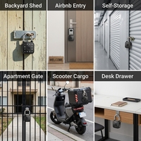 Nouveau cadenas intelligent à empreinte digitale 2026, étanche IP65, en alliage d'aluminium chromé, à levier unique, avec application Tuya et déverrouillage sans clé