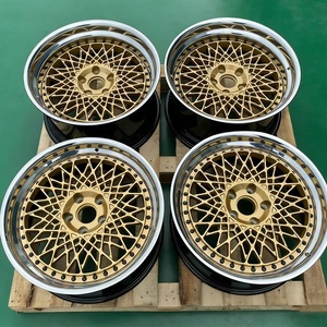 Jantes forgées sur mesure 2 pièces en satin noir chromé 17 18 19 20 21 22 pouces 5x100 5x108 5x112 5x114.3 5x115 5x120 5x127 5x130 - Product Image 3