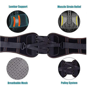 Ceinture de soutien lombaire réglable pour le bas du dos, soulagement doux de la douleur liée à la sciatique, à la sténose vertébrale, à la scoliose et à la hernie discale - Product Image 3