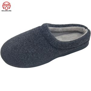 Full Customized OEM Fuzzy Winter Warm Cozy <strong>Slippers</strong> <strong>Felt</strong> Men's <strong>Slippers</strong> for Men House Bedroom Cotton <strong>slippers</strong> - Product Image 4